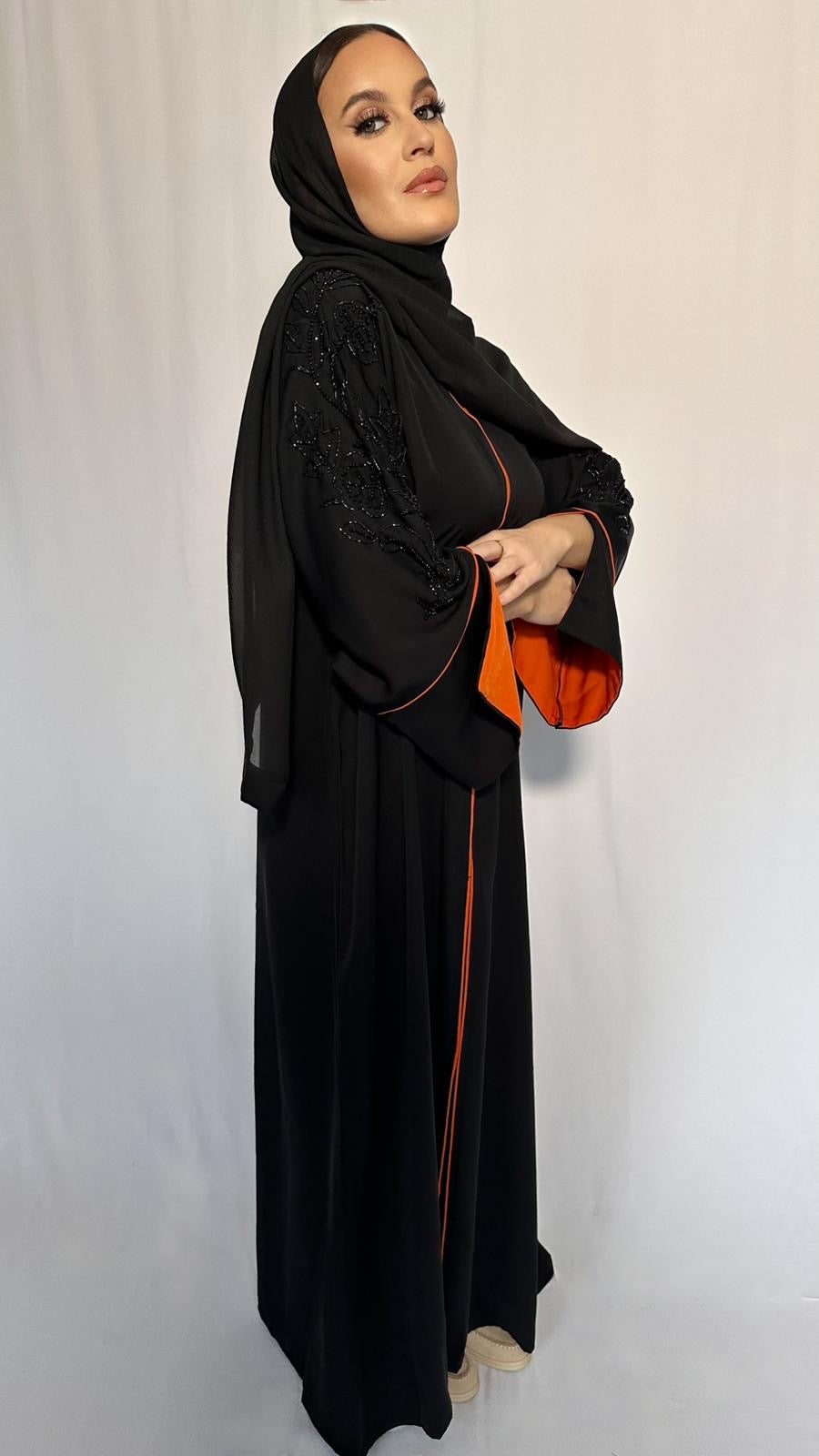ABAYA RAFAHIA ORANGE