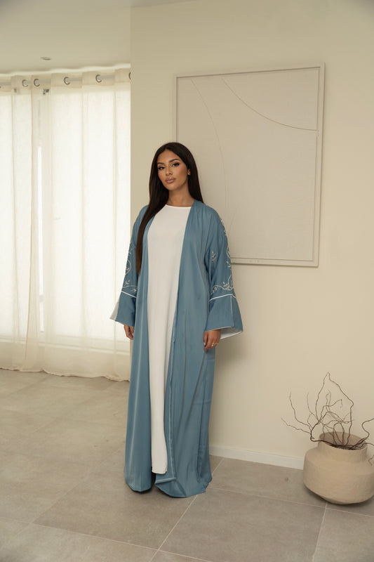 ABAYA 2PCS NAJM BLEU