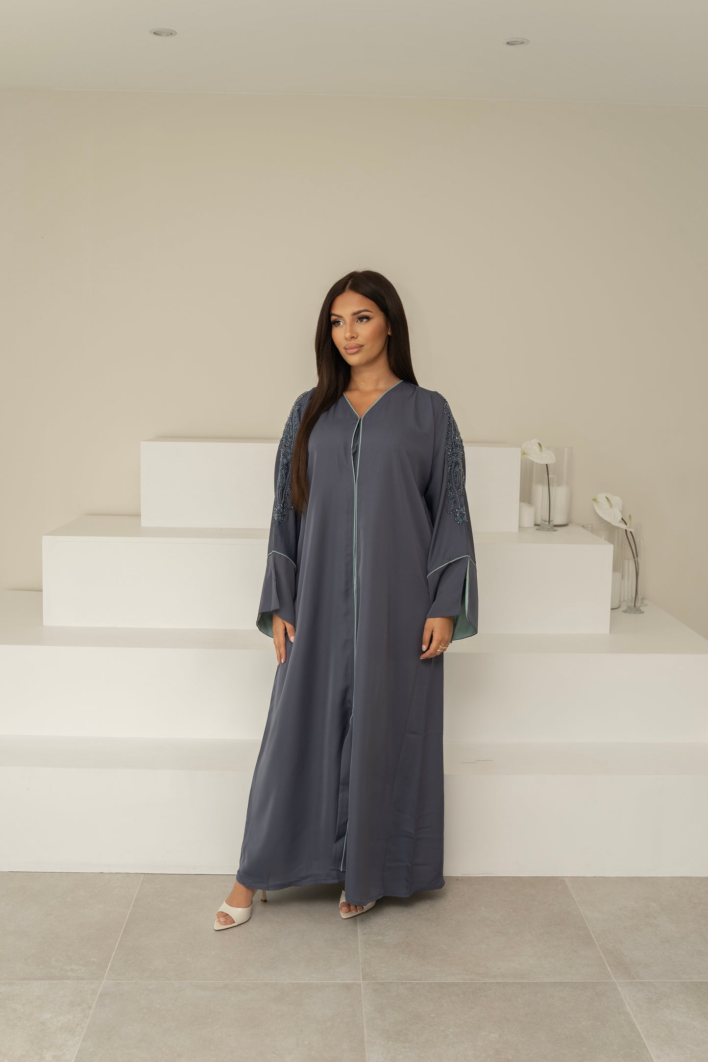 ABAYA TESNIM BLEU/BLEU