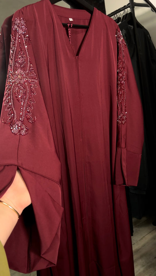 ABAYA TESNIM BORDEAUX