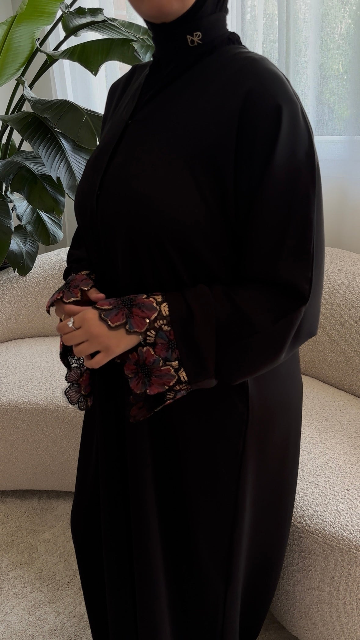 ABAYA FLORA PINK
