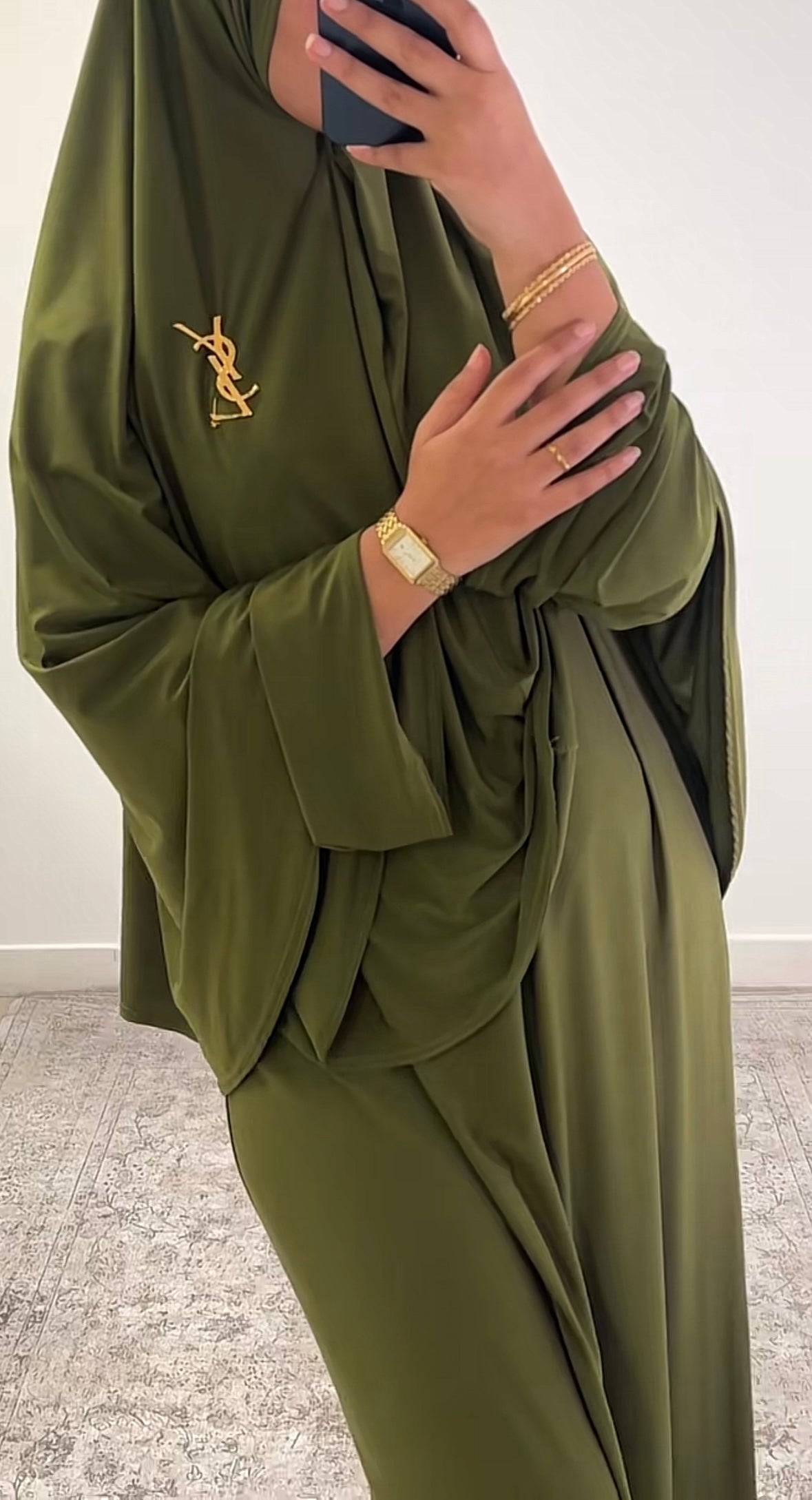 ABAYA + KHIMAR VERT
