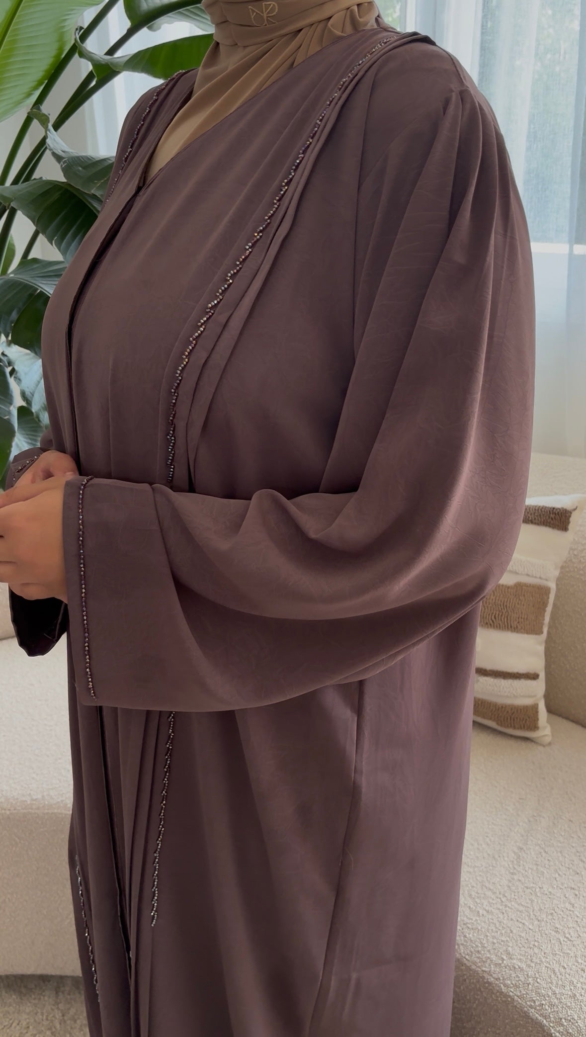 ABAYA MARBRE PURPLE