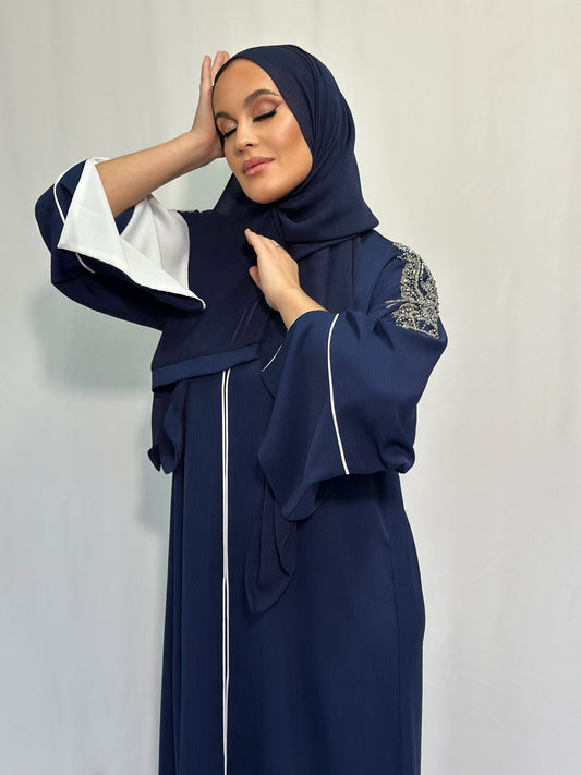 ABAYA MAWSIM BLEU
