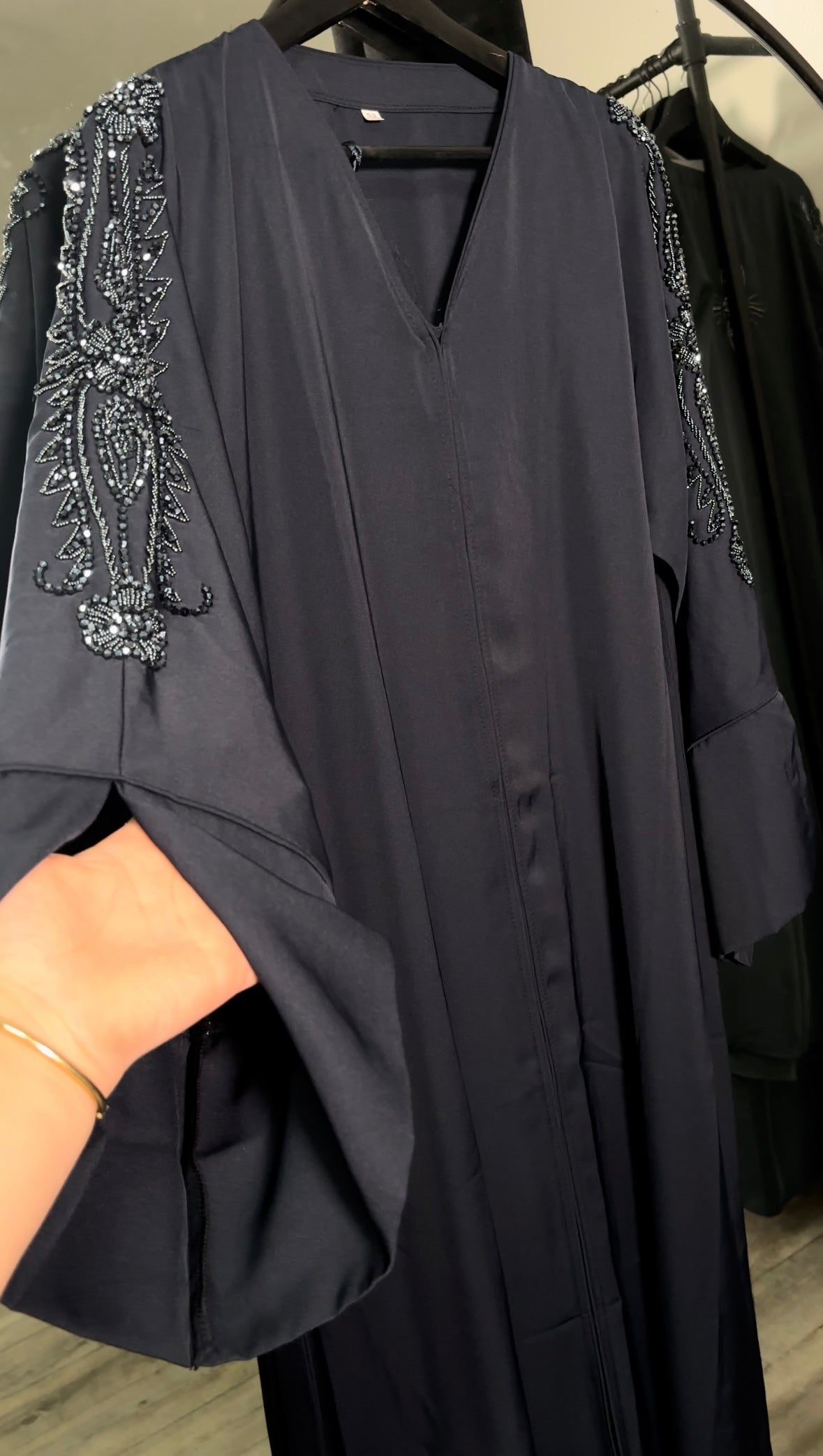 ABAYA TESNIM BLEU MARINE