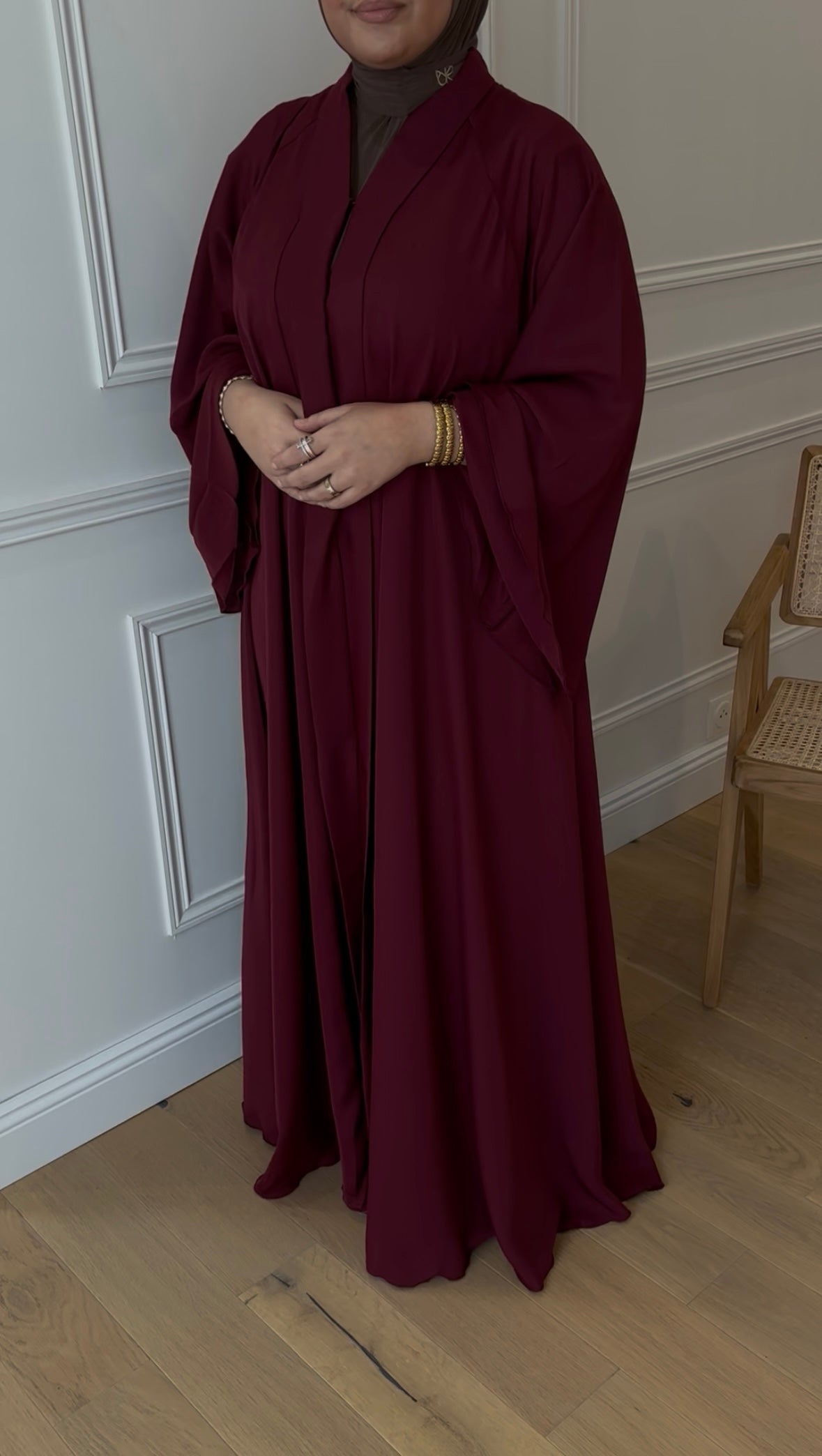 ABAYA CLOCHE BORDEAUX