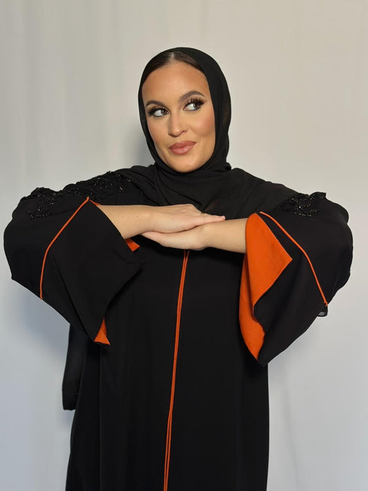 ABAYA RAFAHIA ORANGE
