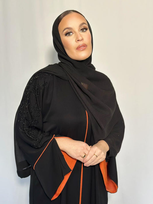 ABAYA RAFAHIA ORANGE