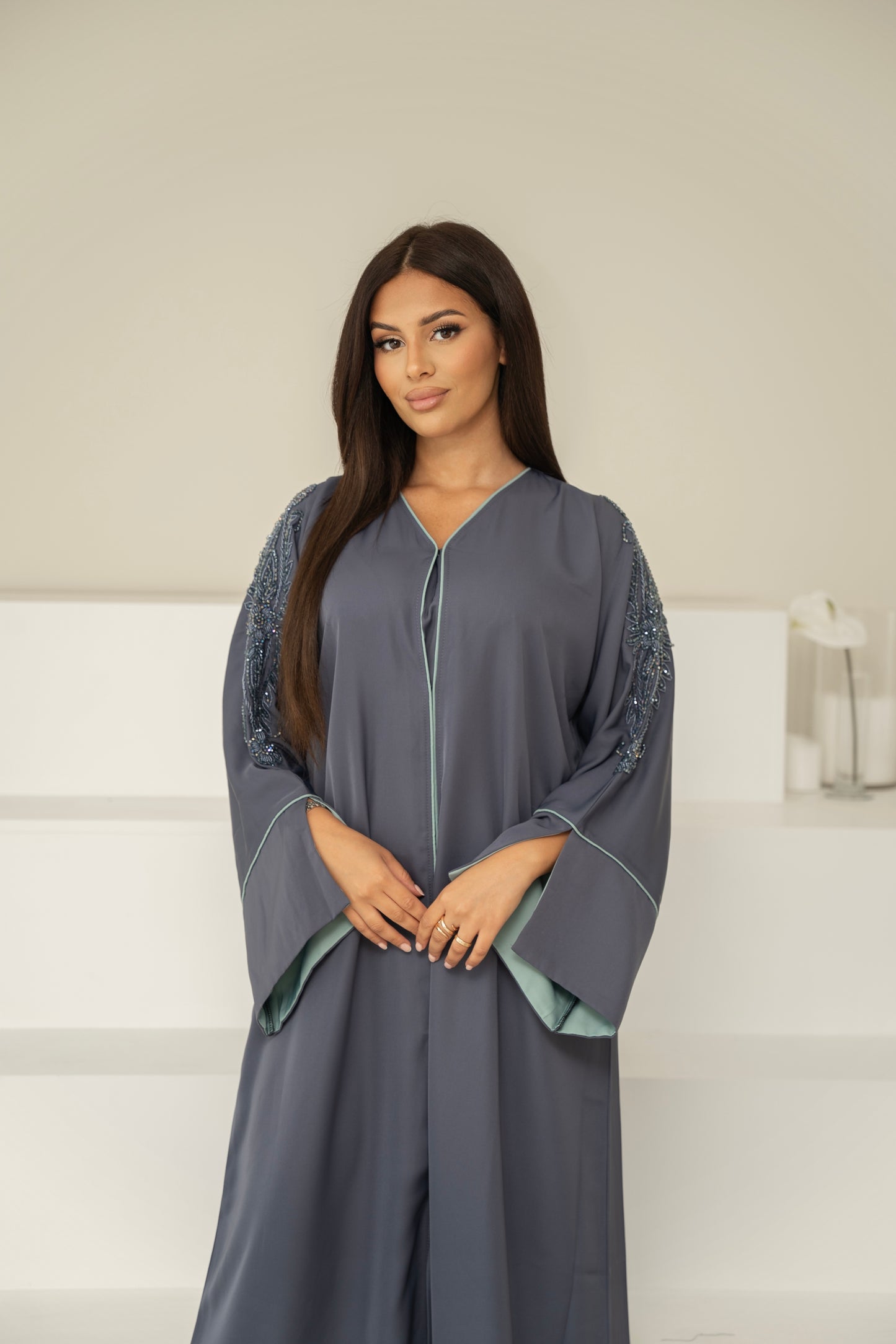 ABAYA TESNIM BLEU/BLEU