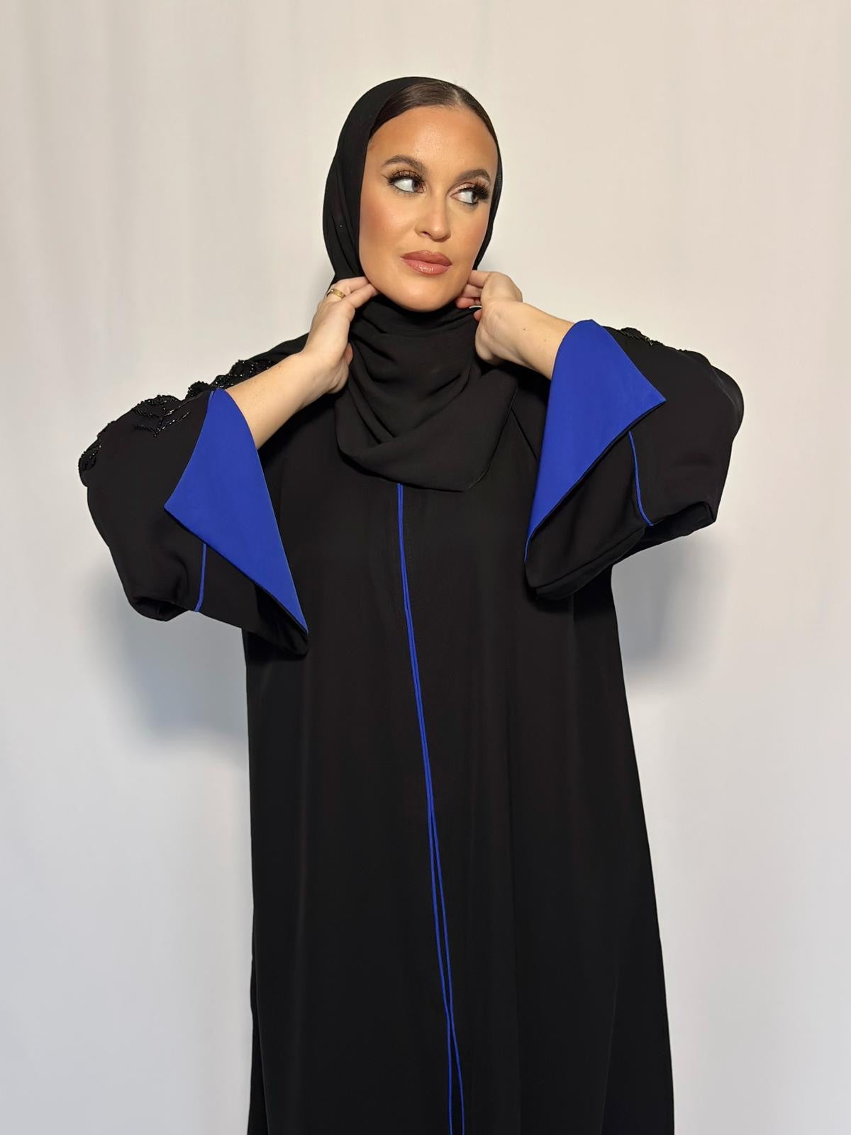 ABAYA RAFAHIA BLEU