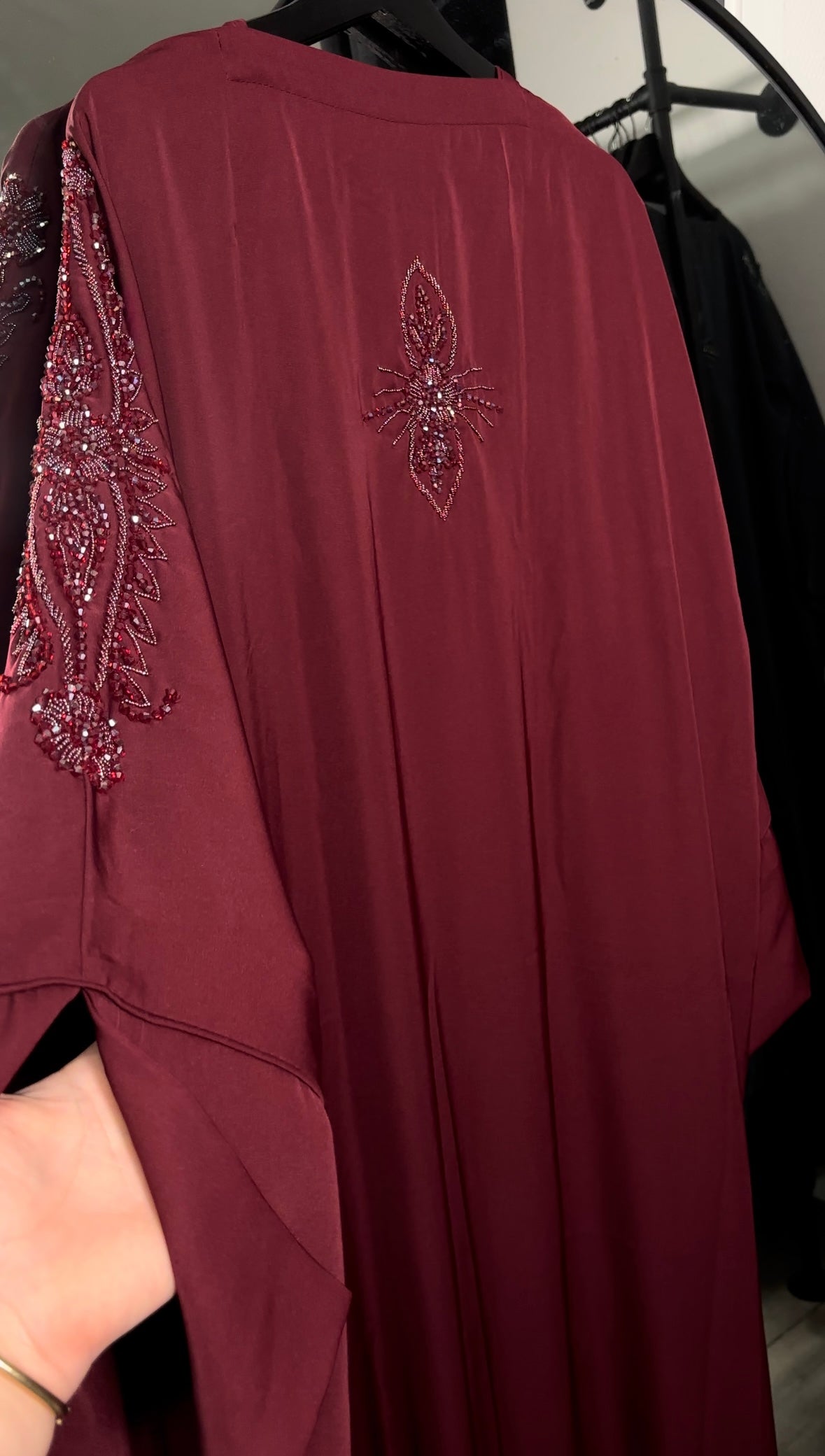ABAYA TESNIM BORDEAUX