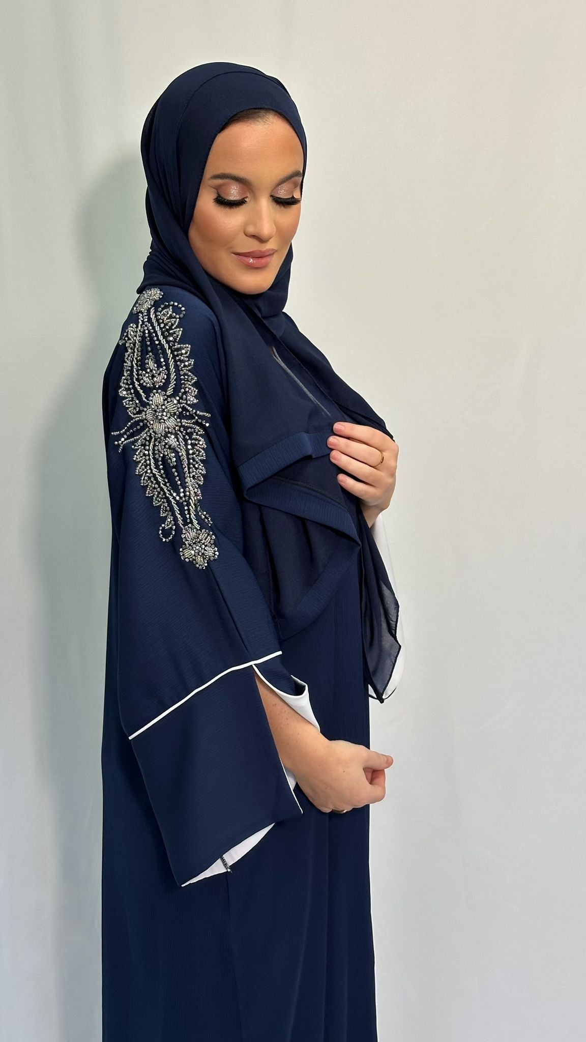 ABAYA MAWSIM BLEU