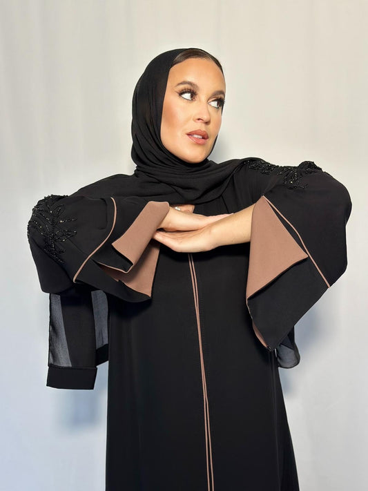 ABAYA RAFAHIA MARRON