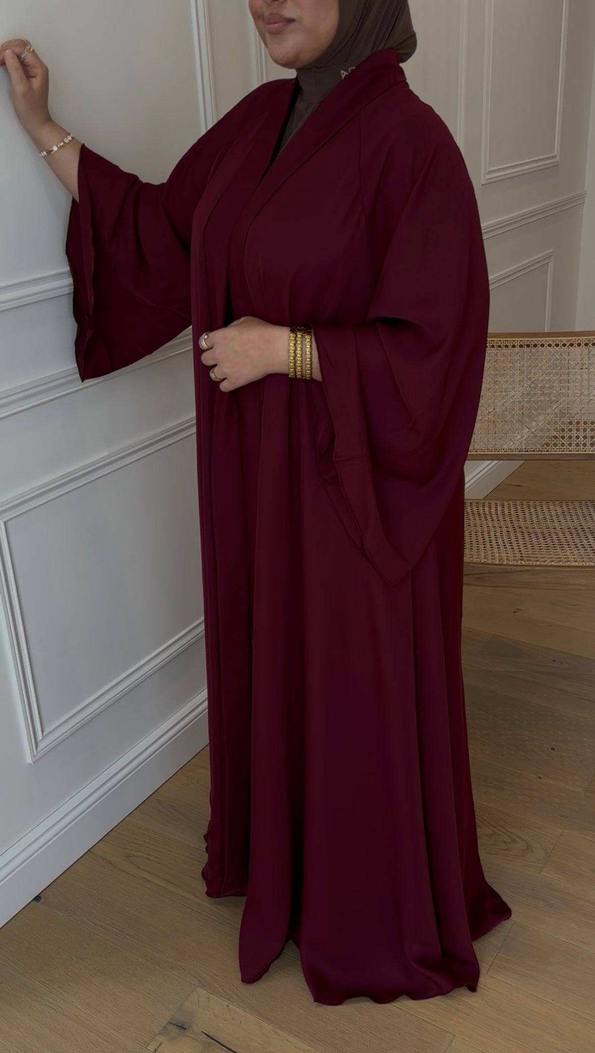 ABAYA CLOCHE BORDEAUX