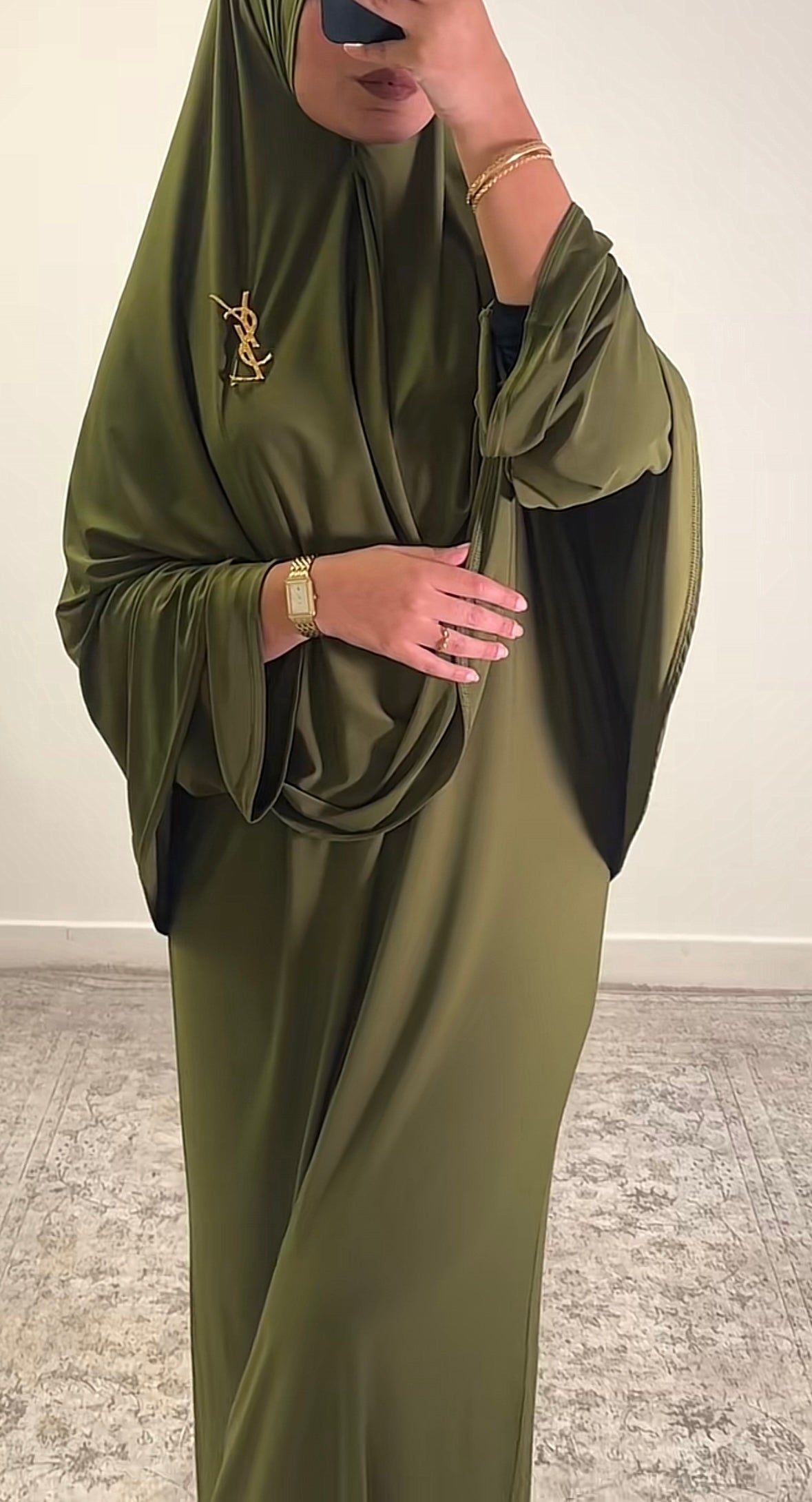 ABAYA + KHIMAR VERT