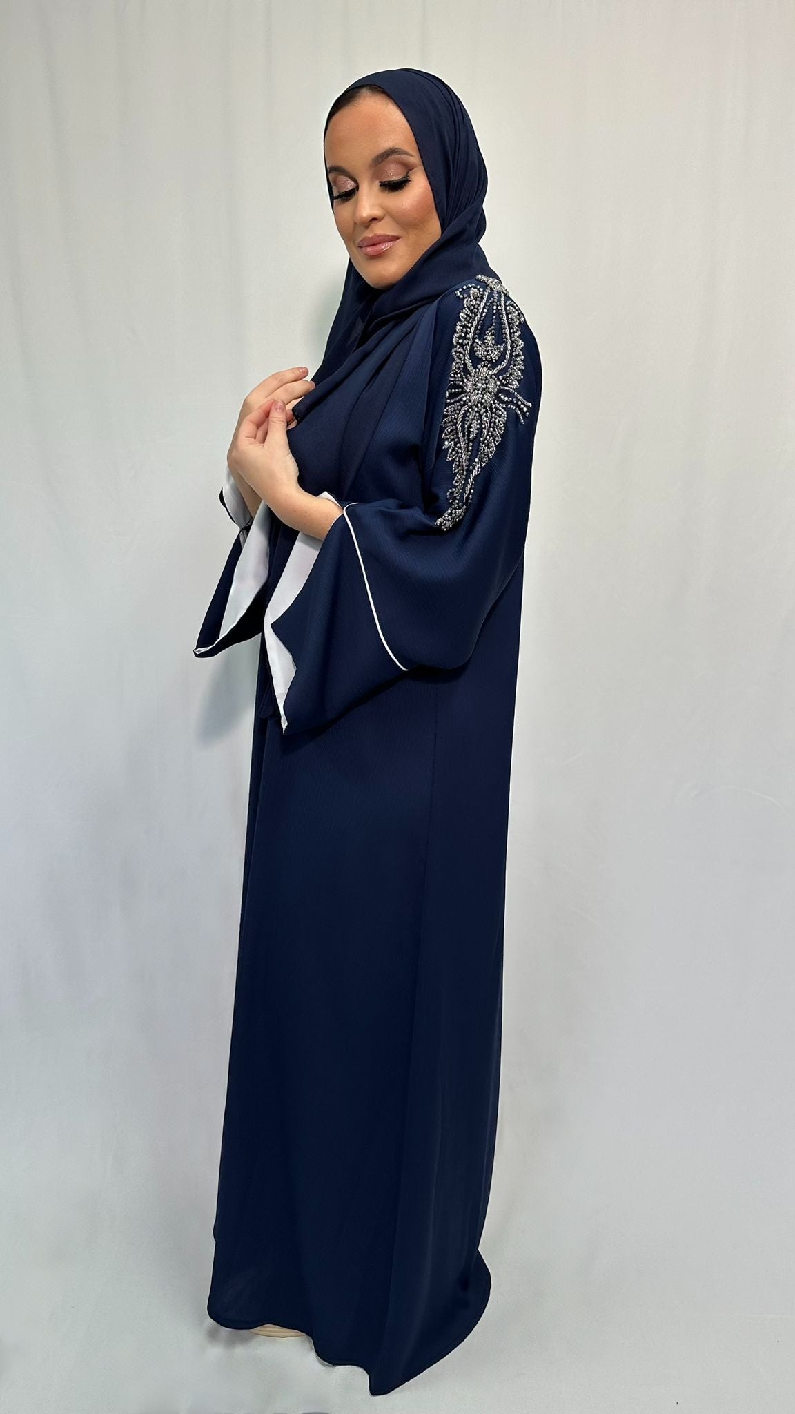 ABAYA MAWSIM BLEU