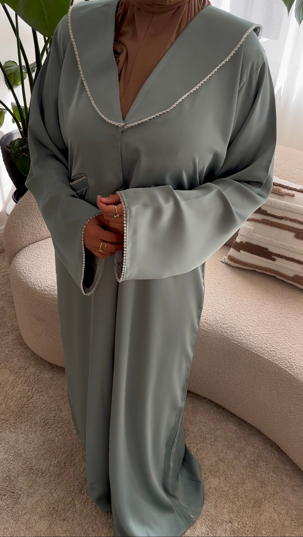 SATIN BLAZER MINT